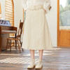 famecoco范可儿腰头设计感刺绣半身裙春季纯棉宽松a字裙FAB1HA002 商品缩略图3