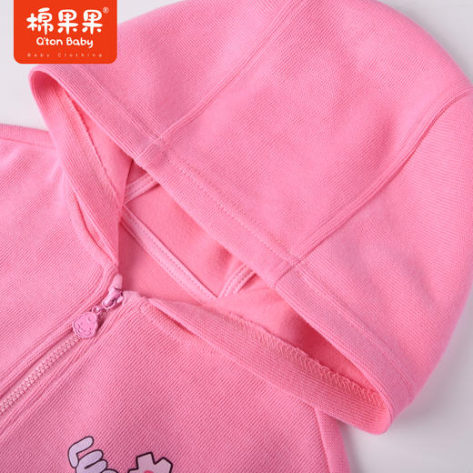 棉果果商场同款春季新品女童甜美可爱针织连帽马夹柔软亲肤百搭外穿上衣M122171223053 商品图7