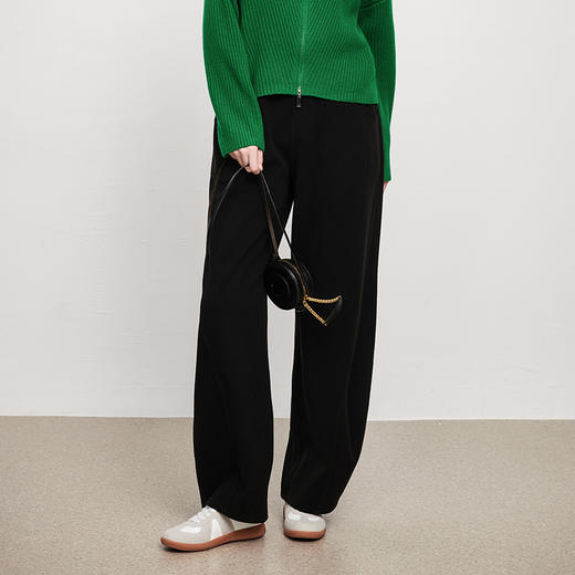 IN AND ON新款高腰阔腿裤女宽松休闲显高显瘦拖地长裤 商品图6