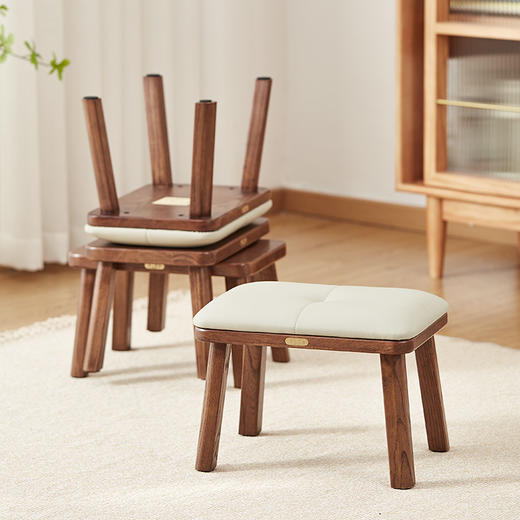 初心| 实木软包矮凳 商品图7