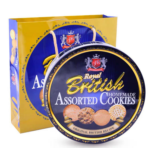 马来西亚进口GPR曲奇饼干908g+160g超大盒年货送礼休闲零食铁礼盒 商品图0