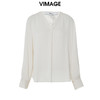 VIMAGE纬漫纪夏季新款简约时尚气质衬衫女上衣V1913510 商品缩略图5
