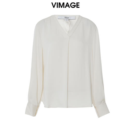 VIMAGE纬漫纪夏季新款简约时尚气质衬衫女上衣V1913510 商品图5