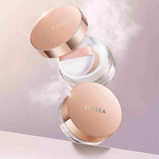 [蜜粉] 【2件5折 | 满3件送水桶包】ZEESEA滋色丝柔定妆蜜粉 玫瑰金盖版4g(新旧版本随机发货） 商品图0
