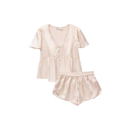 轻盈凉感  SANGLUO桑罗真丝睡衣套装  宽松娃娃衫宅家可外穿桑蚕丝家居服【本商品不支持使用优惠券】 商品图1