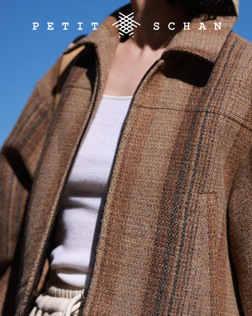 PETIT SCHAN小闪 CLO#177 Mary’s braid 玛丽的辫子 纯羊毛复古野奢风条纹夹克 商品图3