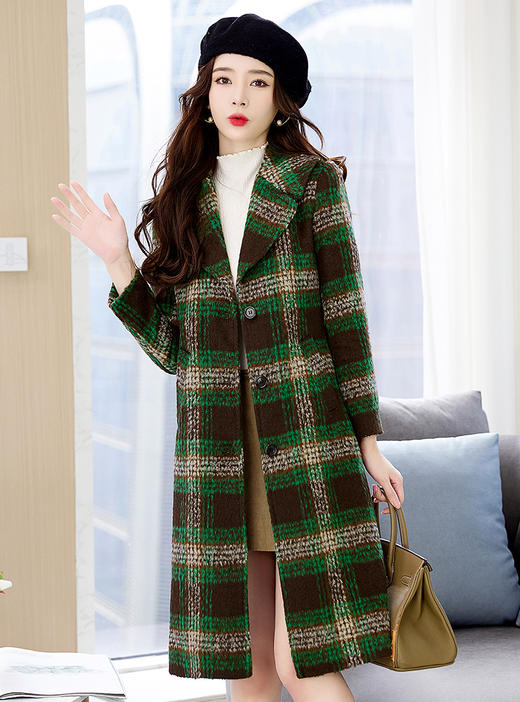 冬季新款，时尚格纹大衣HR-LDB8801 商品图6