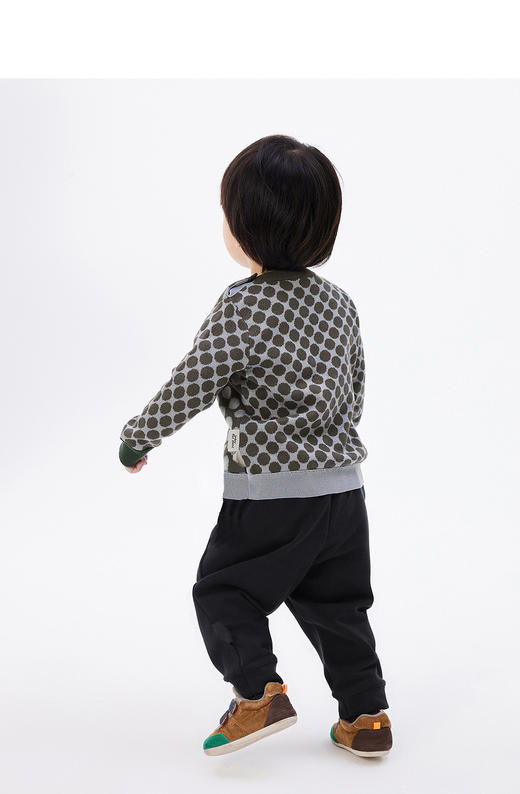 JNBY   22年春款  蝴蝶结波点精梳棉长袖套头毛衫  YN1311630 商品图7