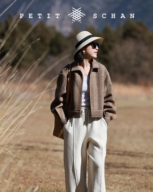 PETIT SCHAN小闪 CLO#177 Mary’s braid 玛丽的辫子 纯羊毛复古野奢风条纹夹克 商品图4