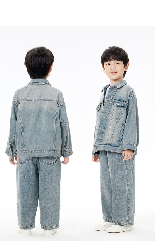 JNBY   23年春款  全棉宽松牛仔九分裤  1N1E11710 商品图7