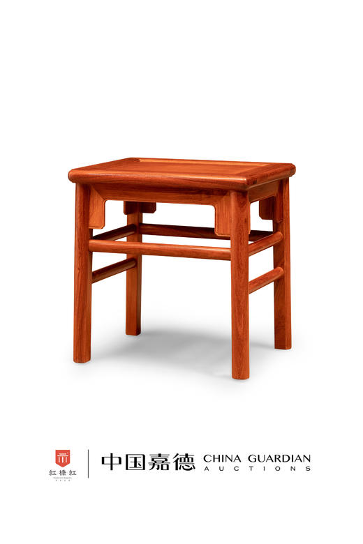 红桥红  家具严选  缅甸花梨（大果紫檀）【51 王款无束腰 方凳】 商品图0