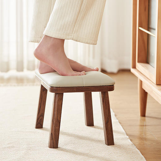 初心| 实木软包矮凳 商品图5