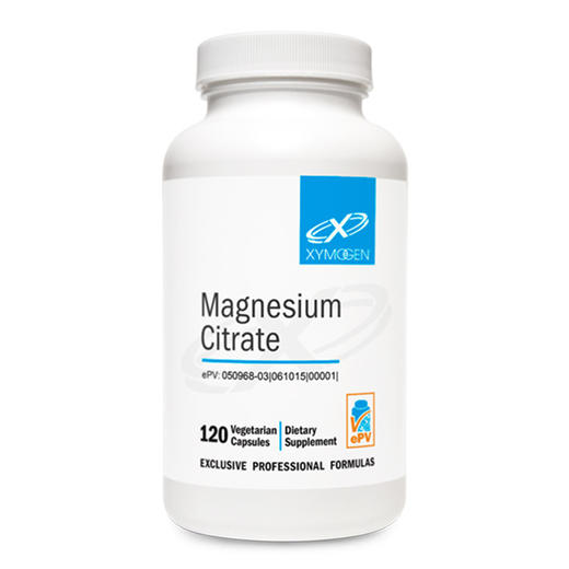 【效期至27年5月】活力镁胶囊 XYMOGEN Magnesium Citrate  120粒/瓶 商品图0