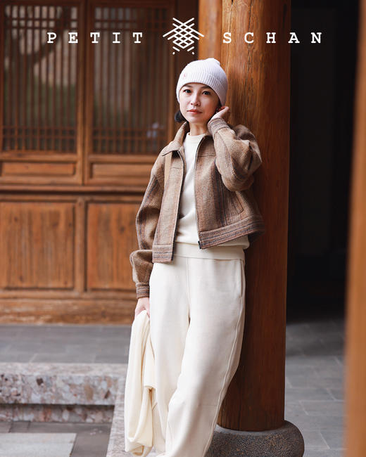 PETIT SCHAN小闪 CLO#177 Mary’s braid 玛丽的辫子 纯羊毛复古野奢风条纹夹克 商品图11