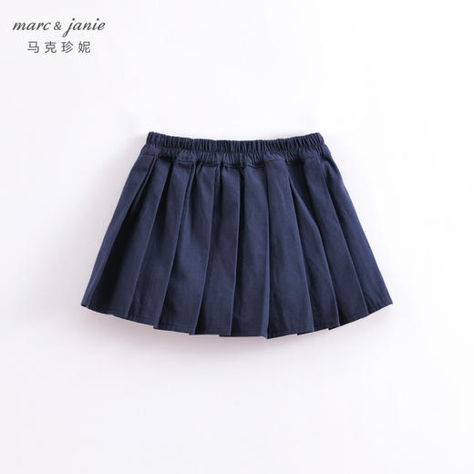 马克珍妮春夏新款 女童学院风A字百褶裙 儿童短裙230176 商品图2
