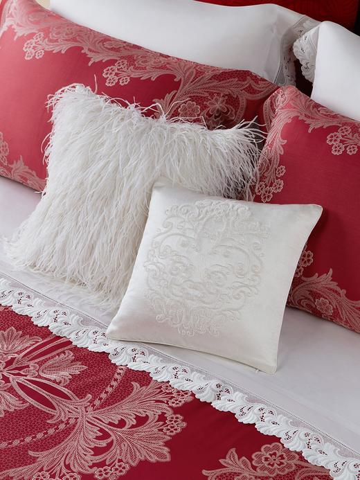 【6F】ROYALCOVER/罗卡芙欧式婚庆全棉长绒棉色织提花四件套 玫瑰波尔卡 商品图1