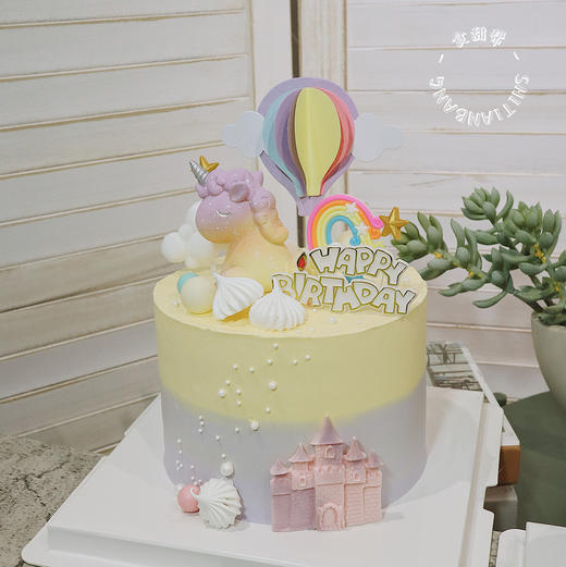 独角兽~水果奶油蛋糕（提早5小时预定） 商品图0