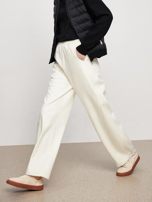 IN AND ON新款高腰阔腿裤女宽松休闲显高显瘦拖地长裤 商品图13