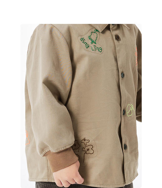 JNBY   23年春款  休闲复古色长袖衬衣  YN1212180 商品图6
