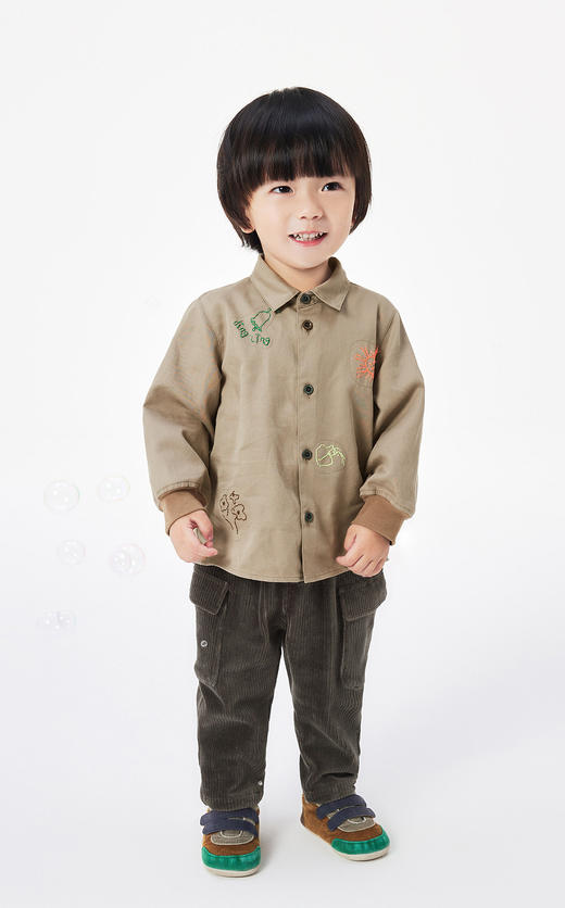 JNBY   23年春款  休闲复古色长袖衬衣  YN1212180 商品图5