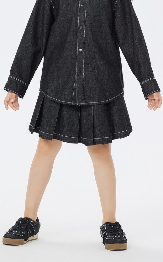 JNBY   23年春款  全棉牛仔质感中长款腰裙 1N1D11510 商品图4