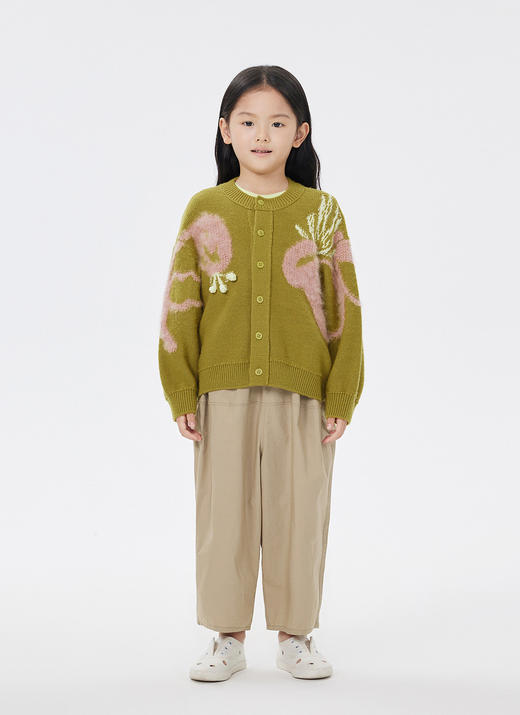 JNBY  23年春款  澳洲羊毛长款开襟毛衫  1N1314660 商品图8