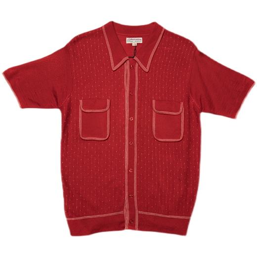 古着康正Labour union/YK446/复古法式POLO针织短袖T恤 商品图4