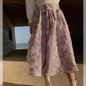 BeQueenStory【法式布蕾】甜美精致提花半身裙