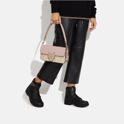新款！Coach Morgan 温柔粉拼单肩包两用包￥1950直邮到手 商品图2