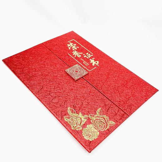 奥丽丝纹欧式三折红色A4荣誉证书三折页高档红色烫金荣誉证书奖状奖励1本 商品图6