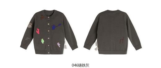 JNBY  23年春款  亲肤长绒棉短裤开襟毛衫  YN1312440 商品图10