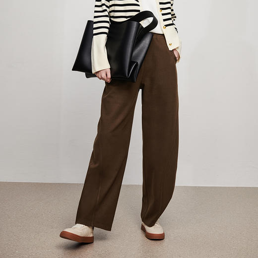 IN AND ON新款高腰阔腿裤女宽松休闲显高显瘦拖地长裤 商品图0