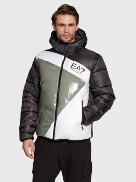 Armani EA7 舒适运动系列男士连帽保暖棉服外套