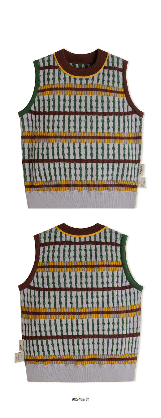 JNBY  23年春款  复古精梳棉 毛衫背心   YN1311270 商品图9