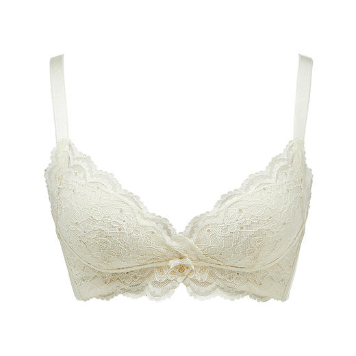 都市丽人聚拢升杯内衣A:加加厚B:中厚3/4杯蕾丝文胸三排无钢圈YB31C2 商品图5