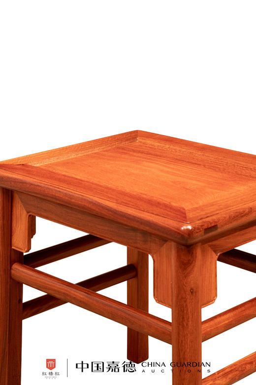 红桥红  家具严选  缅甸花梨（大果紫檀）【51 王款无束腰 方凳】 商品图2