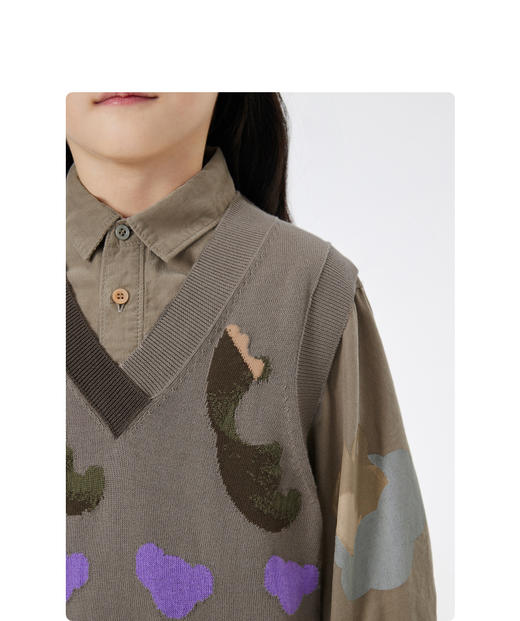 JNBY  23年春款  精梳棉毛衫背心  1N1314050 商品图6