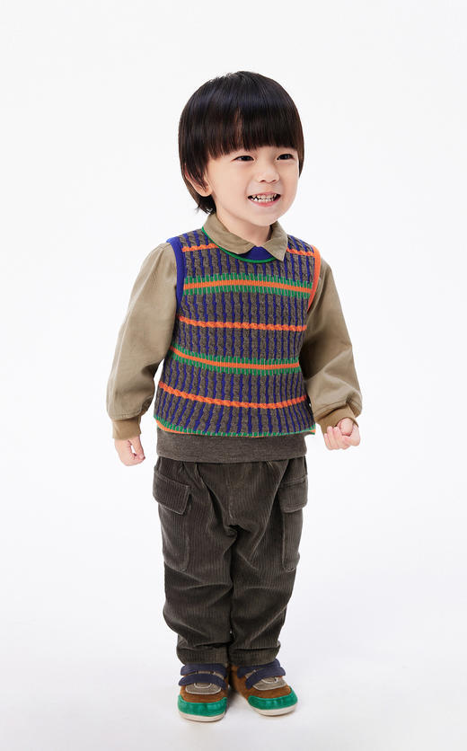 JNBY  23年春款  复古精梳棉 毛衫背心   YN1311270 商品图3