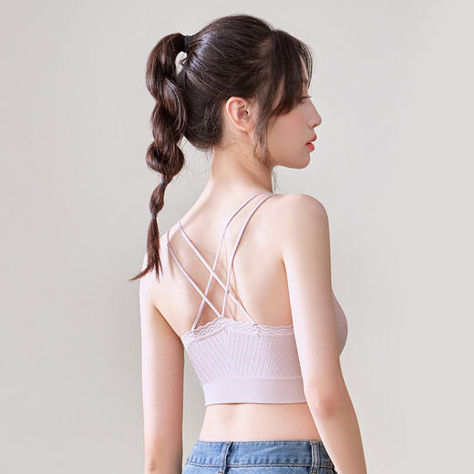 都市丽人短抹胸无尺码无缝面料背心无排扣无钢圈LV31A5 商品图1