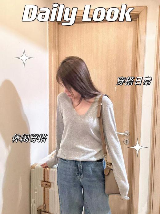 Theory 100%纯山羊绒女款V领针织衫 商品图6