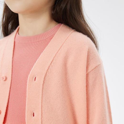 JNBY   23年春款  短款开襟羊绒衫  1N1314670 商品图3