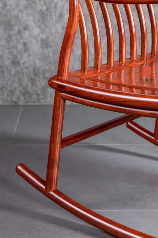 红桥红  家具严选  缅甸花梨(大果紫檀）  【悠椅  摇椅】 商品图3