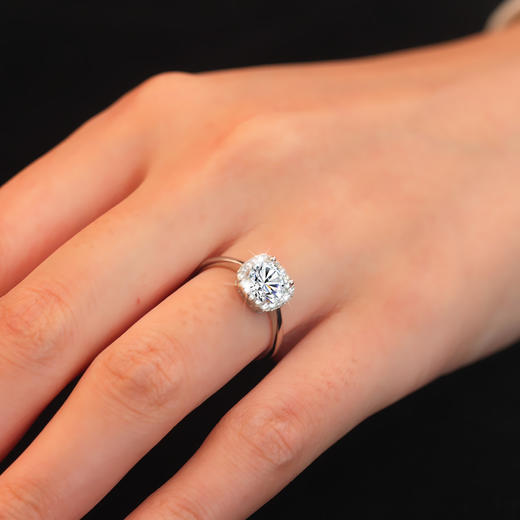 Winy925纯银一克拉的梦戒指送女友闺蜜节日生日礼物 商品图8
