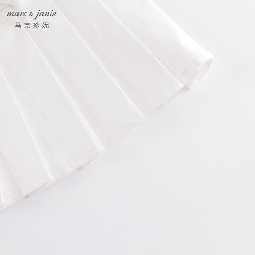 马克珍妮春装新款 女童学院风衬衫领带百褶连衣裙230160 商品图3