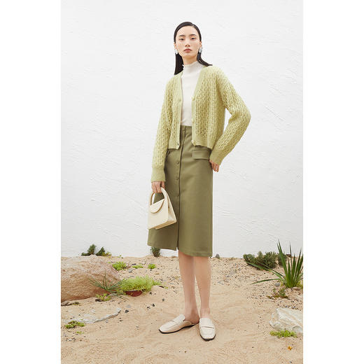 【商场同款】麦檬春工装风口袋设计前开叉半身裙5D2141331 商品图2