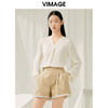 VIMAGE纬漫纪夏季新款简约时尚气质衬衫女上衣V1913510 商品缩略图2