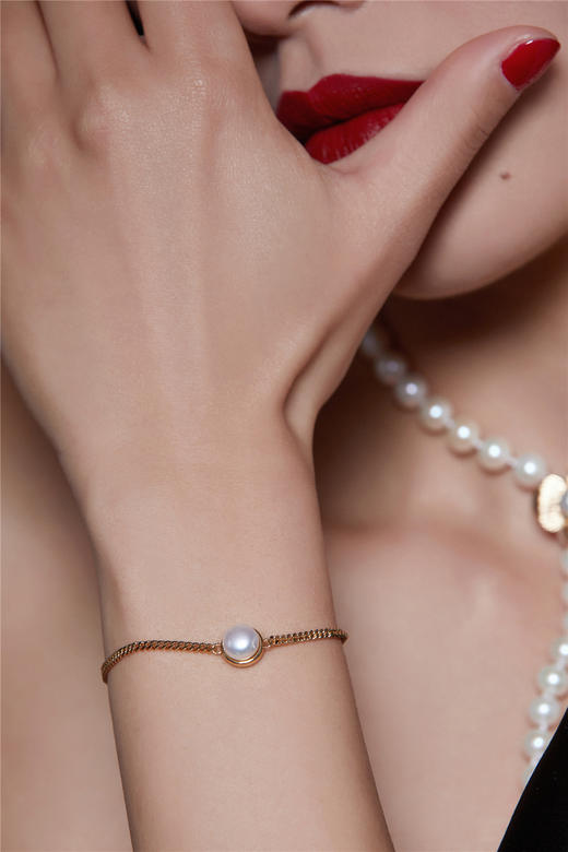 pearlmoments 一颗珠（ 南红  珍珠 ）手链 商品图1