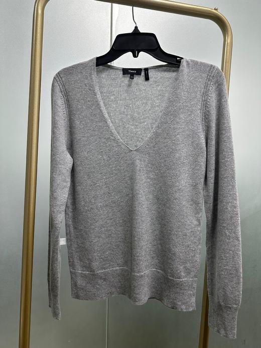 Theory 100%纯山羊绒女款V领针织衫 商品图7