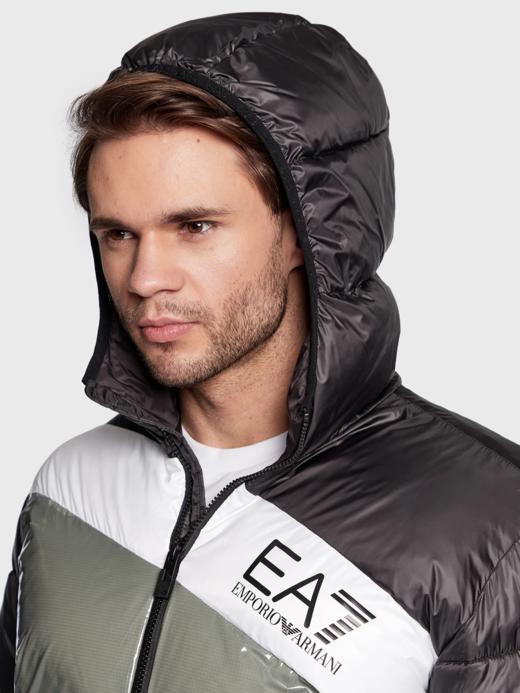 Armani EA7 舒适运动系列男士连帽保暖棉服外套 商品图3