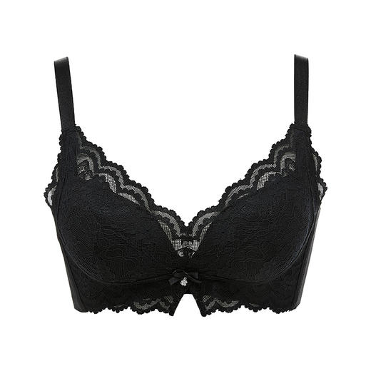 都市丽人聚拢升杯内衣A:加加厚B:中厚3/4杯蕾丝文胸三排无钢圈YB31C2 商品图4